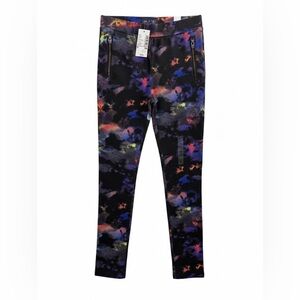The Children's Place Girls Galaxy Cloud Print Leggings with Zippers